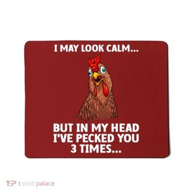 Funny Chicken Design Poultry Chicken Farmer Mousepad