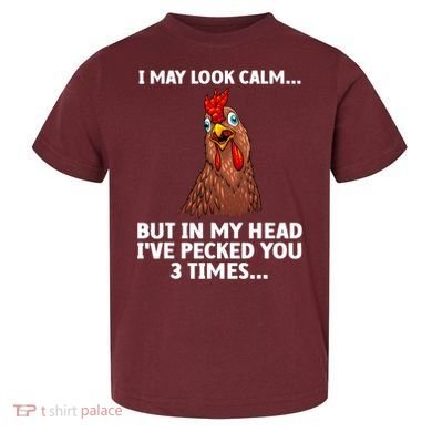 Funny Chicken Design Poultry Chicken Farmer Toddler T-Shirt