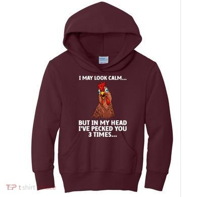 Funny Chicken Design Poultry Chicken Farmer Kids Hoodie