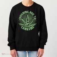 Funny Coughing Due To Cannabis Women's Sweatshirt thumb 0