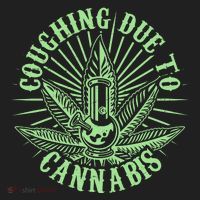Funny Coughing Due To Cannabis Women's Sweatshirt thumb 2