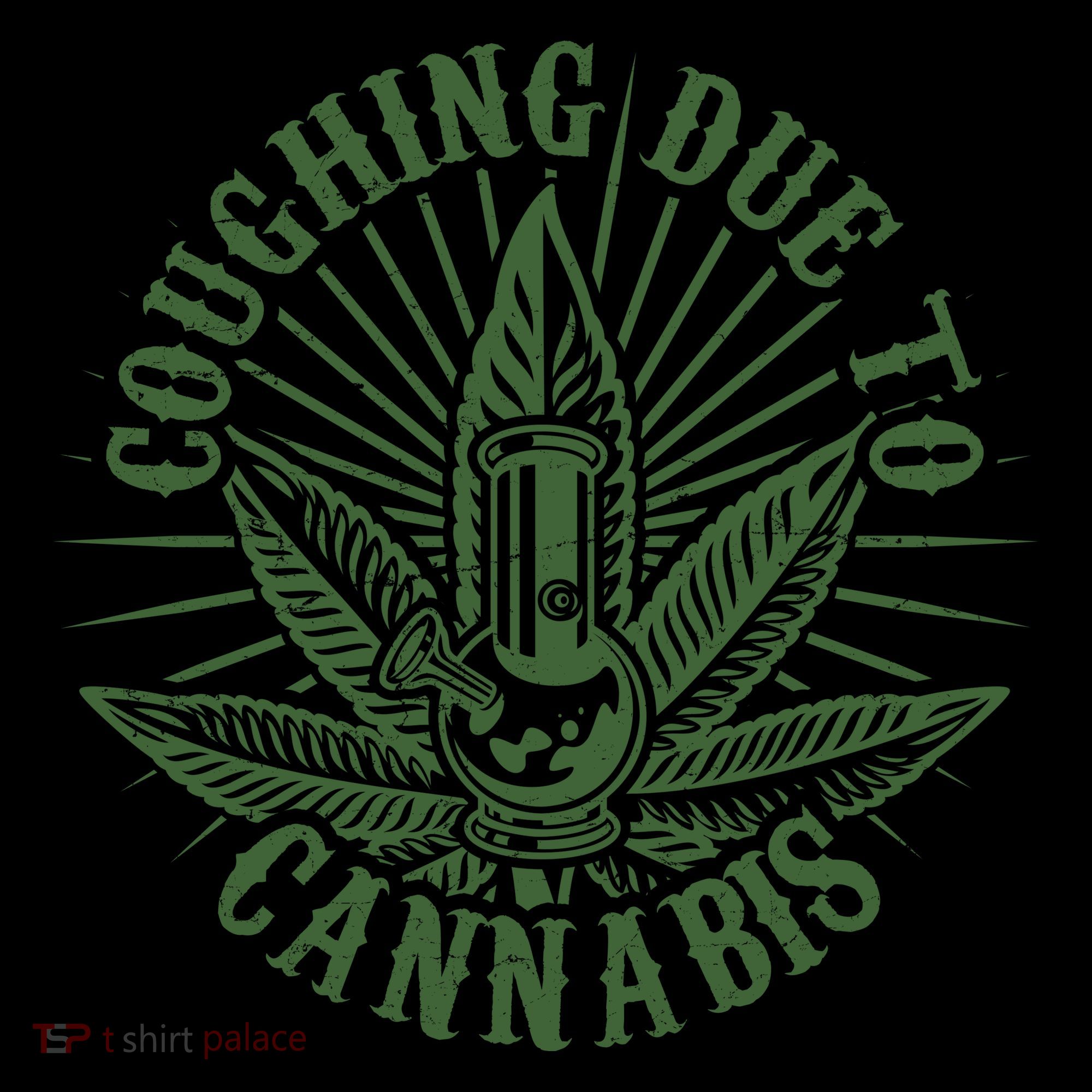 Funny Coughing Due To Cannabis Coffee Mug