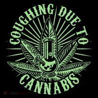 Funny Coughing Due To Cannabis Women's Hoodie thumb 2