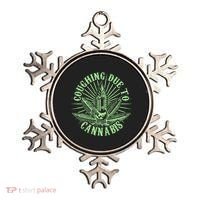 Funny Coughing Due To Cannabis Ornament thumb 0