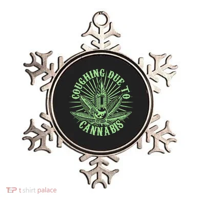 Funny Coughing Due To Cannabis Ornament