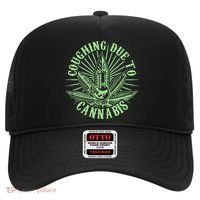Funny Coughing Due To Cannabis Hat thumb 0