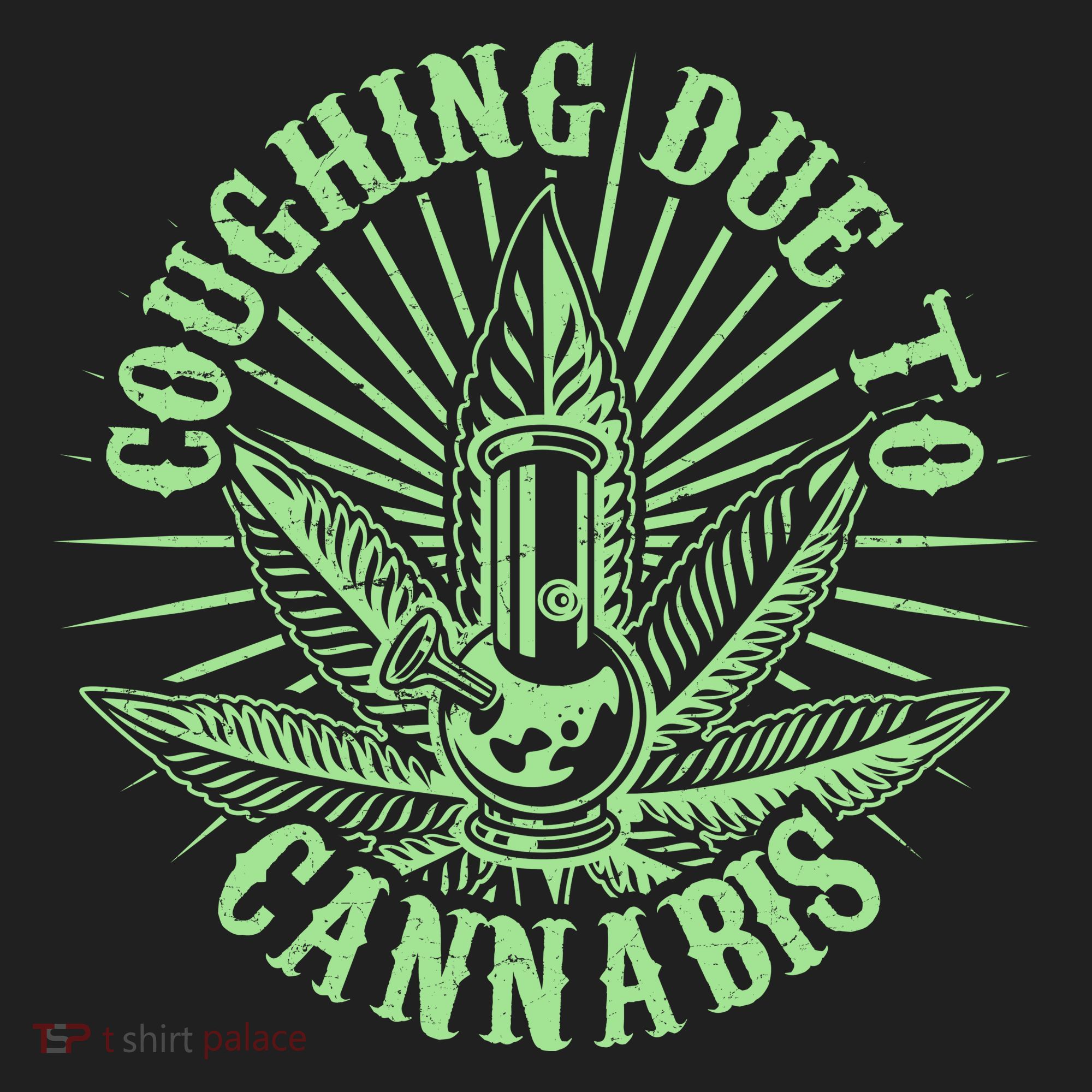 Funny Coughing Due To Cannabis Hat