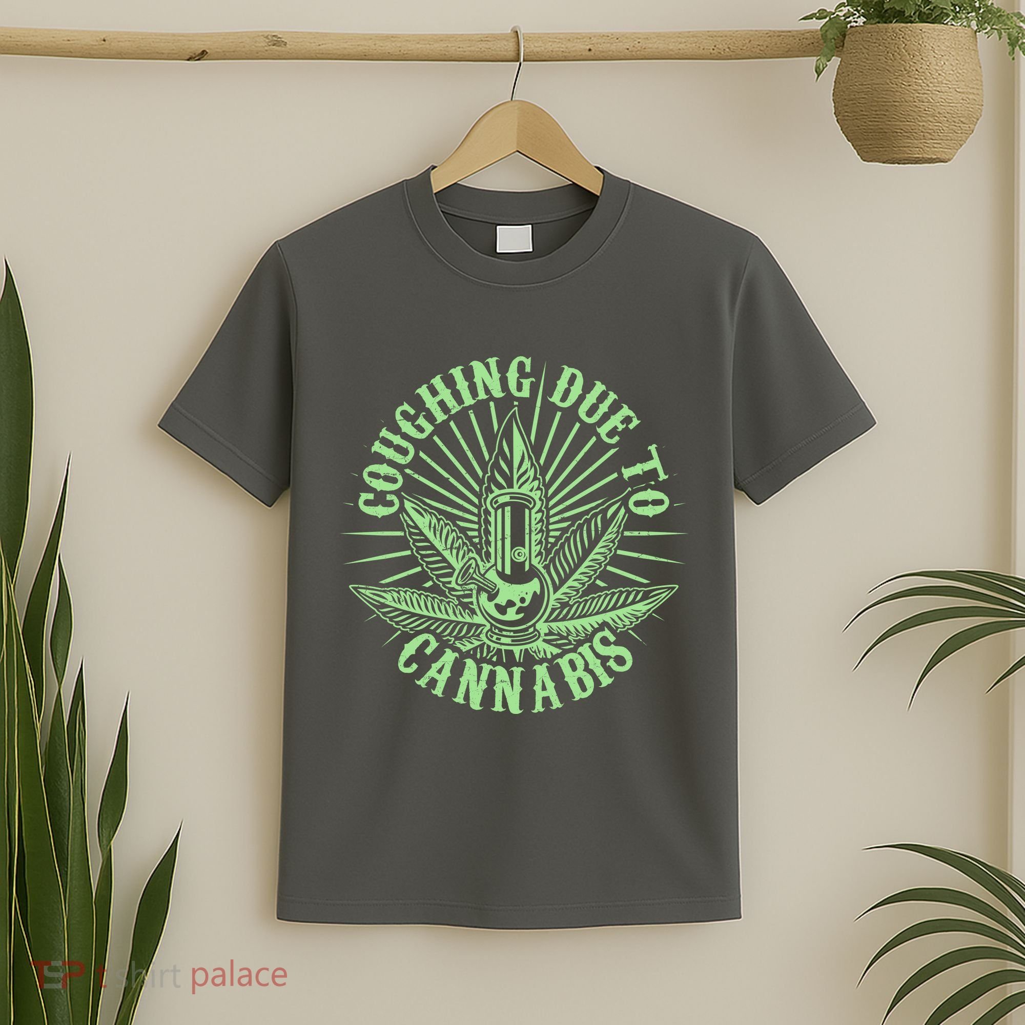 Funny Coughing Due To Cannabis T-Shirt
