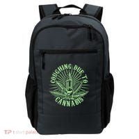 Funny Coughing Due To Cannabis Backpack thumb 0