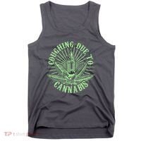 Funny Coughing Due To Cannabis Tank Top thumb 0
