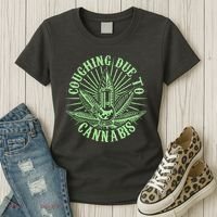 Funny Coughing Due To Cannabis Women's T-Shirt thumb 3