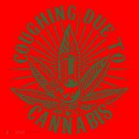 Funny Coughing Due To Cannabis Santa Hat thumb 1