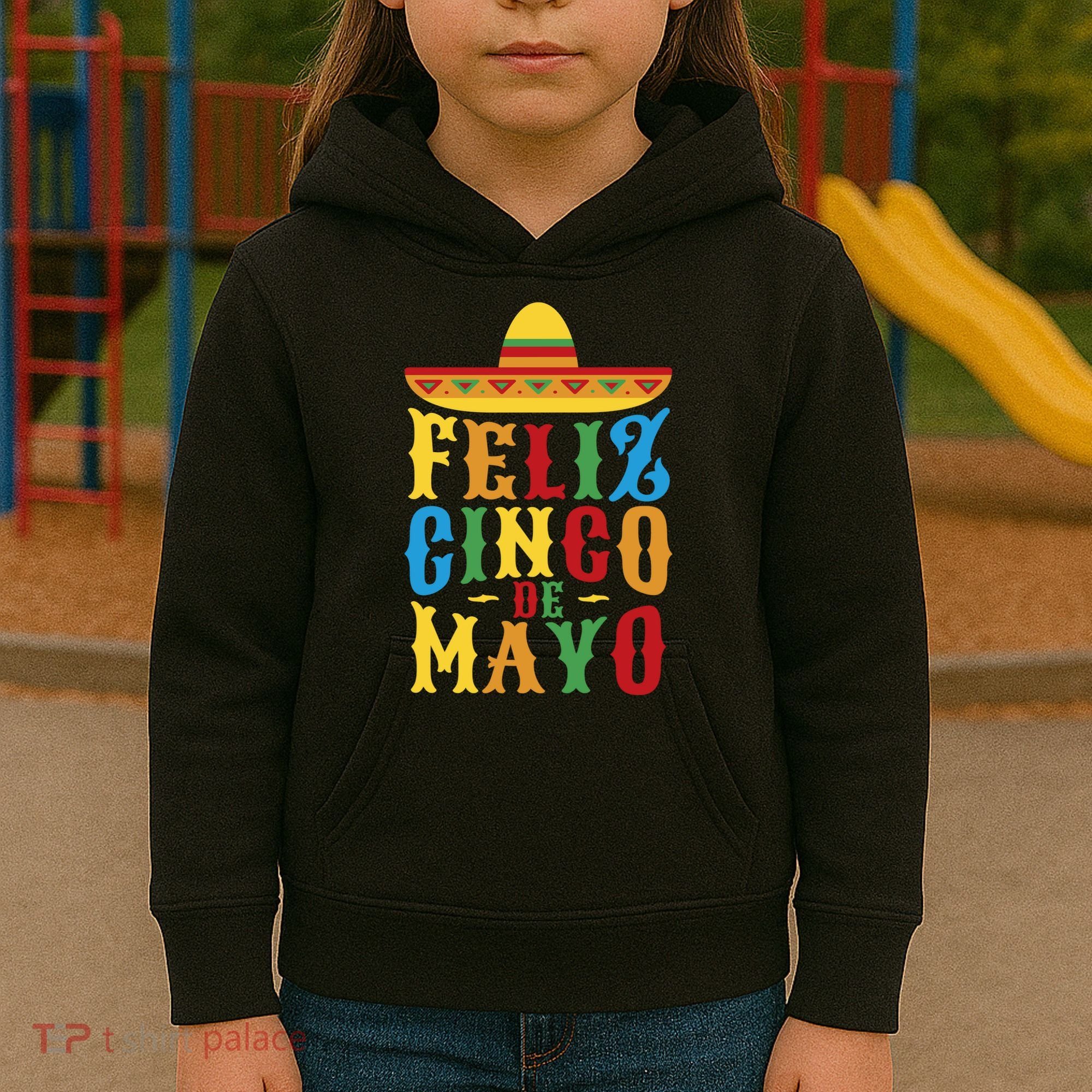 Feliz Cinco De Mayo Kids Hoodie