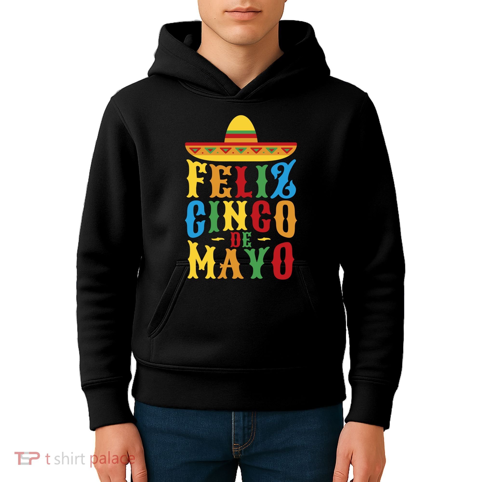 Feliz Cinco De Mayo Kids Hoodie