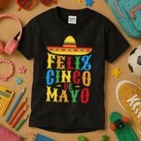 Feliz Cinco De Mayo Kids T-Shirt thumb 3