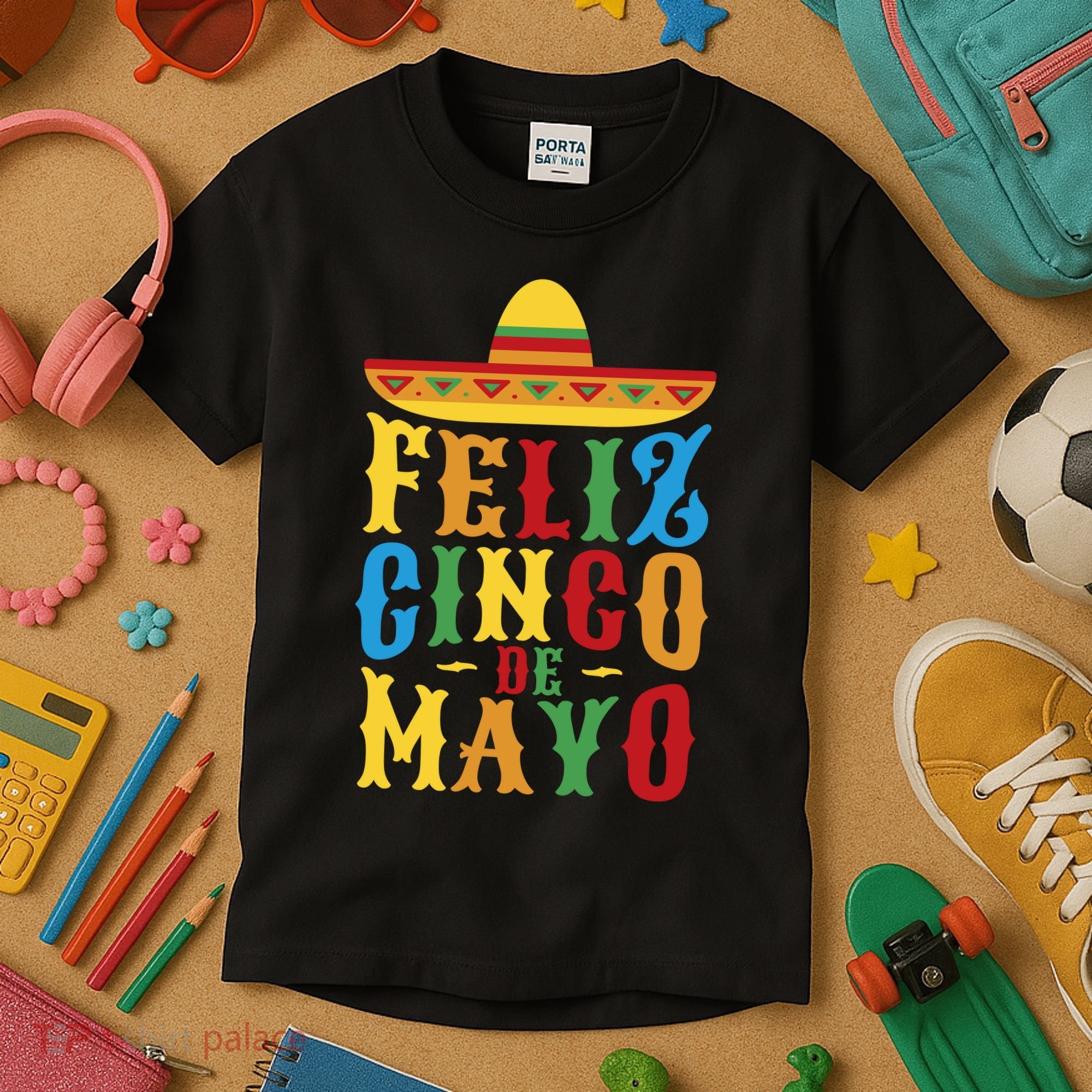 Feliz Cinco De Mayo Kids T-Shirt
