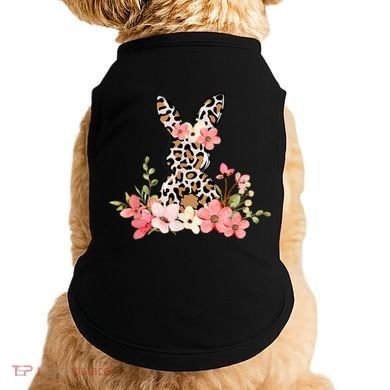 Floral Cheetah Easter Bunny Doggie Tank