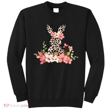 Floral Cheetah Easter Bunny Sweatshirt