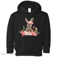 Floral Cheetah Easter Bunny Toddler Hoodie thumb 0