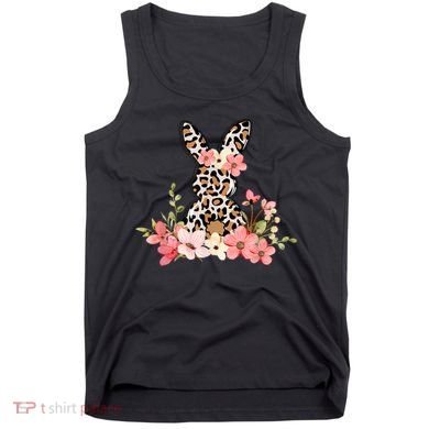 Floral Cheetah Easter Bunny Tank Top