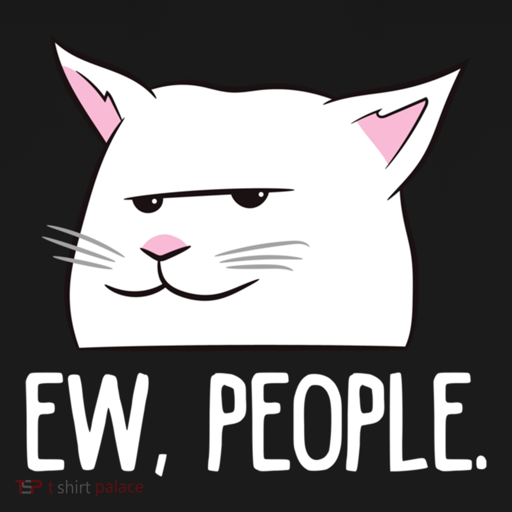 Funny Cat Ew People Love Cats Gift Bucket Hat