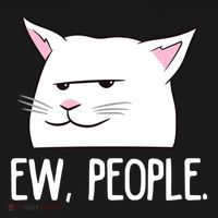 Funny Cat Ew People Love Cats Gift Women's Hoodie thumb 2