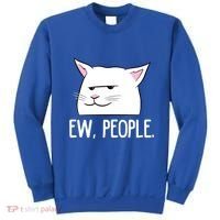 Funny Cat Ew People Love Cats Gift Sweatshirt thumb 0