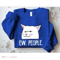 Funny Cat Ew People Love Cats Gift Sweatshirt thumb 2