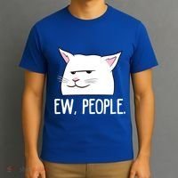 Funny Cat Ew People Love Cats Gift T-Shirt thumb 3