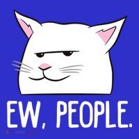 Funny Cat Ew People Love Cats Gift T-Shirt thumb 7