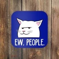 Funny Cat Ew People Love Cats Gift Coaster thumb 0