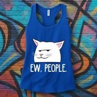 Funny Cat Ew People Love Cats Gift Women's Tank Top thumb 3