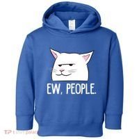Funny Cat Ew People Love Cats Gift Toddler Hoodie thumb 0