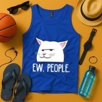 Funny Cat Ew People Love Cats Gift Tank Top thumb 4