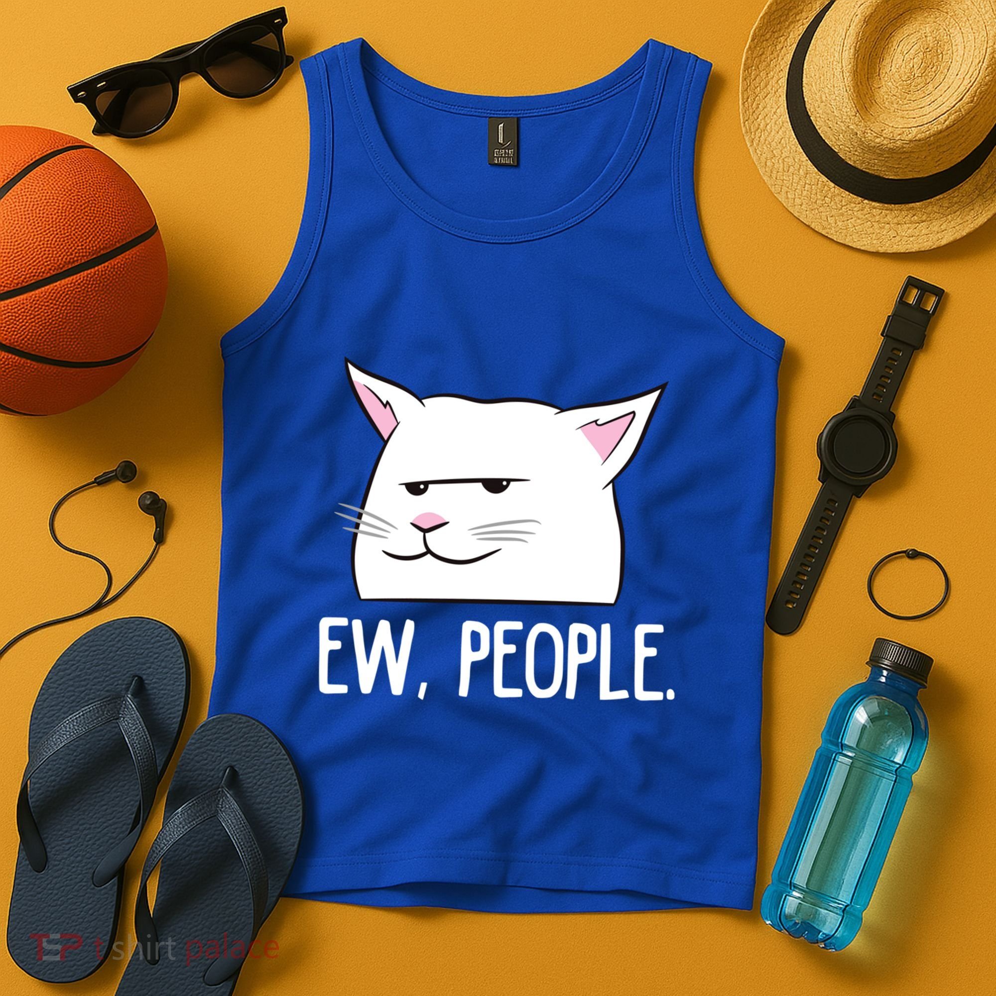 Funny Cat Ew People Love Cats Gift Tank Top