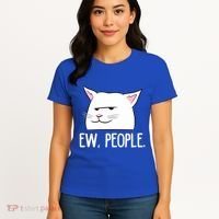 Funny Cat Ew People Love Cats Gift Women's T-Shirt thumb 4