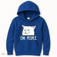 Funny Cat Ew People Love Cats Gift Kids Hoodie thumb 0