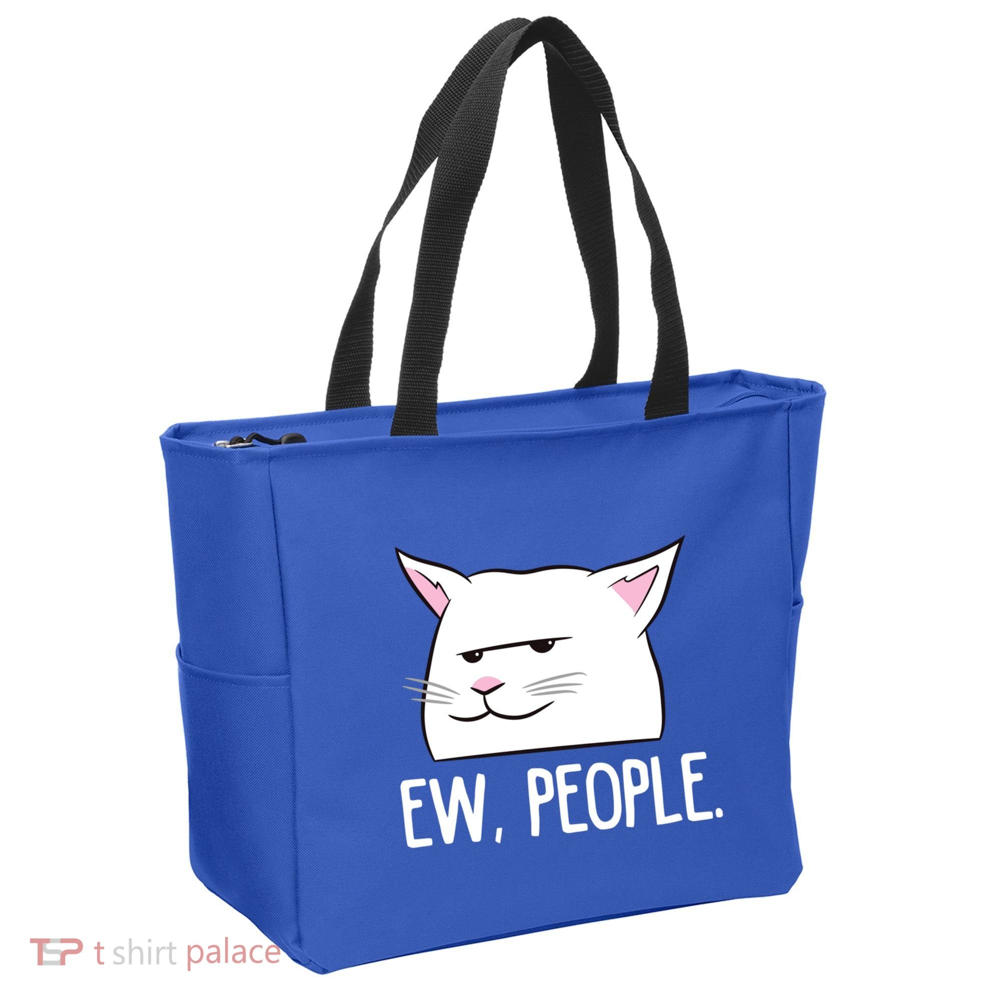Funny Cat Ew People Love Cats Gift Tote Bag