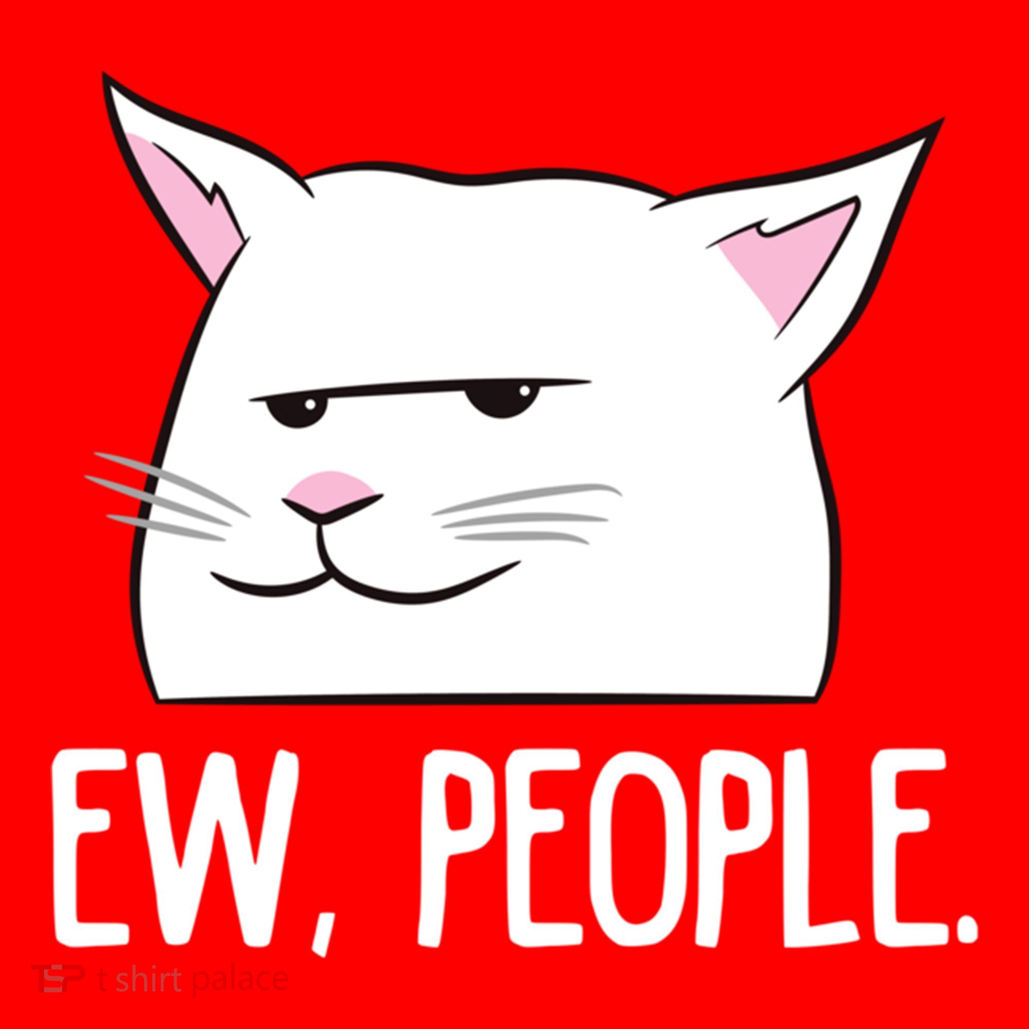Funny Cat Ew People Love Cats Gift Santa Hat