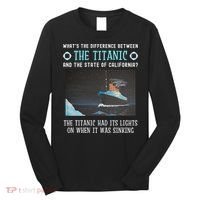 Funny California Energy Crisis Titanic Conservative Long Sleeve Shirt thumb 0