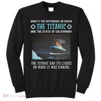 Funny California Energy Crisis Titanic Conservative Sweatshirt thumb 0