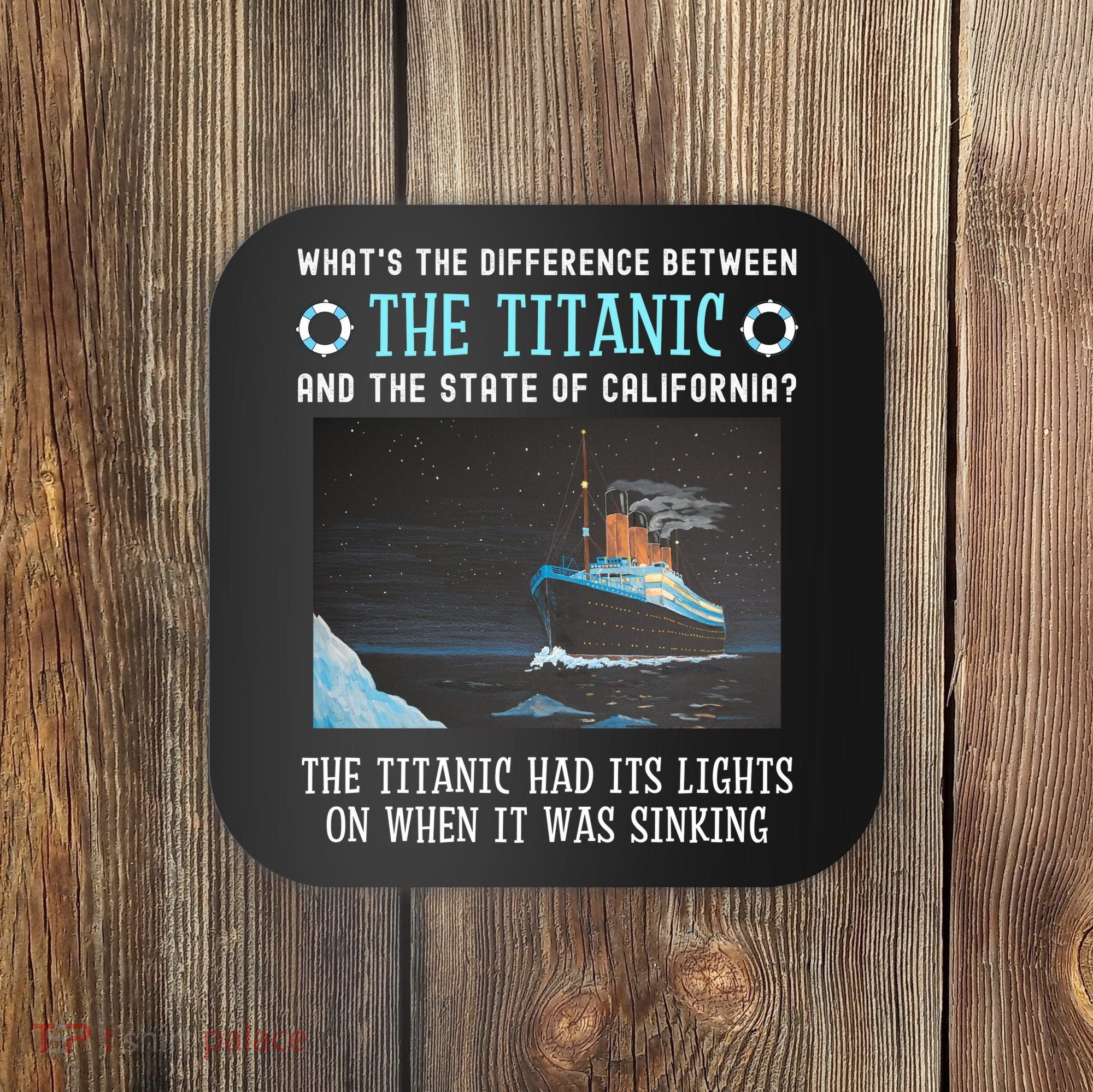 Funny California Energy Crisis Titanic Conservative Coaster