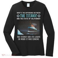 Funny California Energy Crisis Titanic Conservative Women's Long Sleeve Shirt thumb 0
