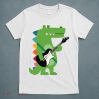 Funny Crocodile Electric Guitar Crocorock Guitarist Musician Premium T-Shirt thumb 5
