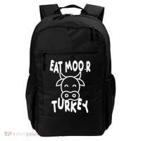 Funny Cow Eat More Turkey Thanksgiving Backpack thumb 0