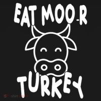 Funny Cow Eat More Turkey Thanksgiving Women's Hoodie thumb 2