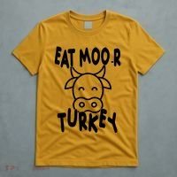 Funny Cow Eat More Turkey Thanksgiving T-Shirt thumb 5