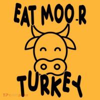 Funny Cow Eat More Turkey Thanksgiving Mousepad thumb 1