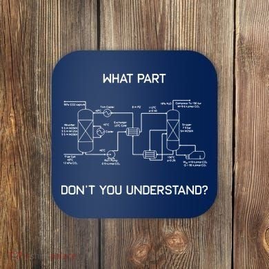 Funny Chemical Engineer Shirts Chemical Engineering Coaster