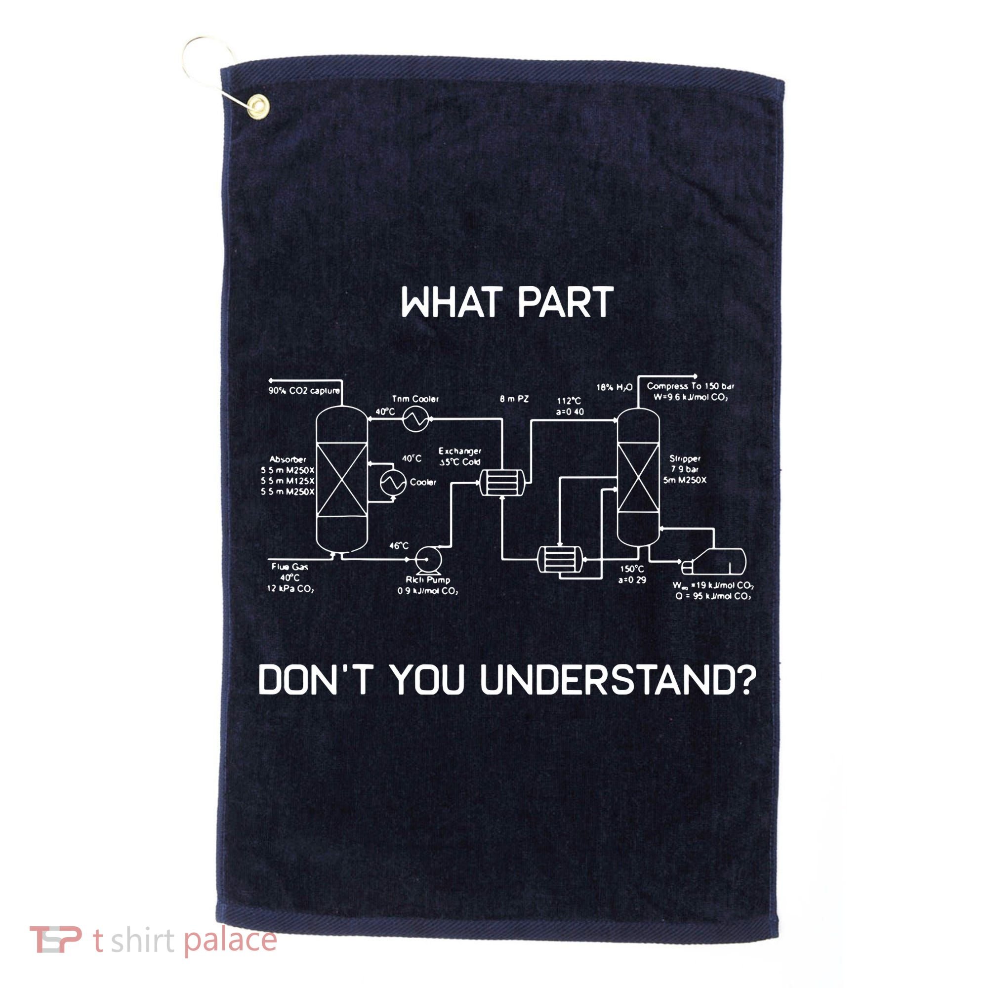 Funny Chemical Engineer Shirts Chemical Engineering Golf Towel